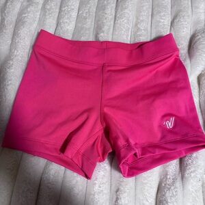 Hot pink varsity shorts